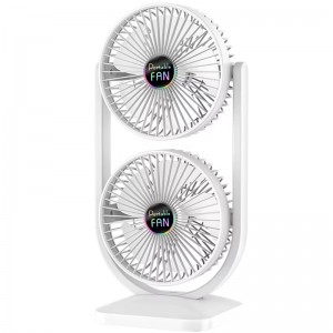Настільний вентилятор S30 Dual-Fan 3000mAh White