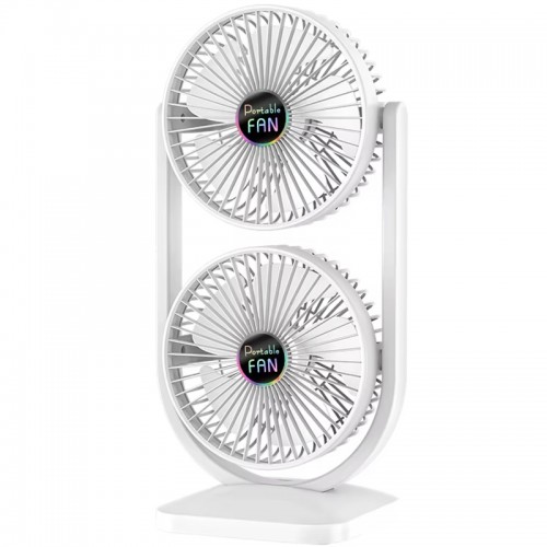 Настільний вентилятор S30 Dual-Fan 3000mAh White