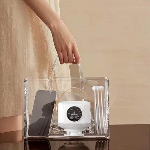 Портативний вентилятор D01 with LED and remote control 7200mAh White