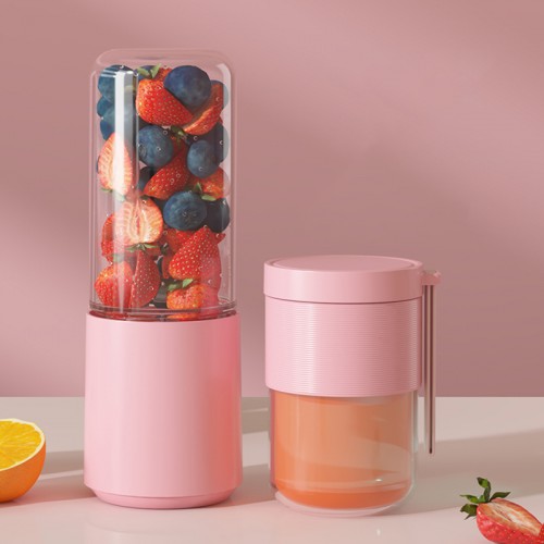Портативный блендер / соковыжималка N8 400+300ml 60W 1500mAh Pink