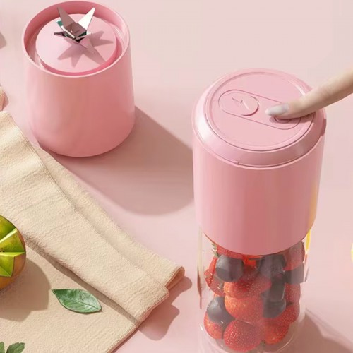 Портативный блендер / соковыжималка N8 400+300ml 60W 1500mAh Pink