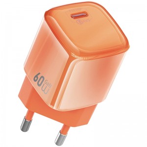 Сетевое зарядное устройство WIWU G037 Jelly PD60W GaN (1USB-C) Orange