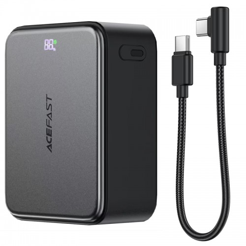 Повербанк Acefast M28 10000mAh 22.5W с кабелем Type-C Black