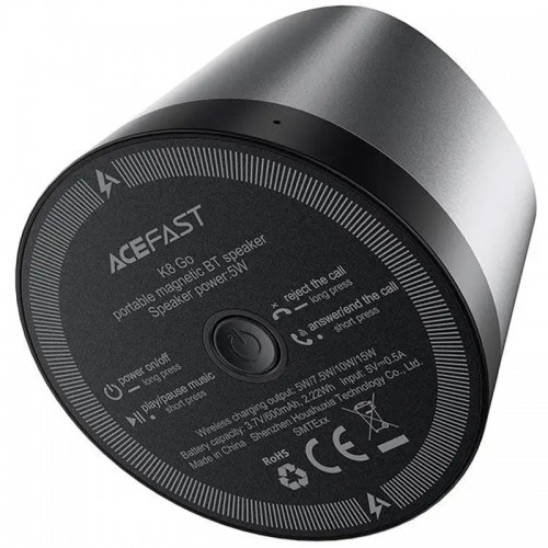 Портативна Bluetooth Колонка Acefast K8 Повербанк MagSafe 15W Black