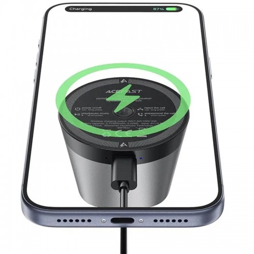 Портативна Bluetooth Колонка Acefast K8 Повербанк MagSafe 15W Black