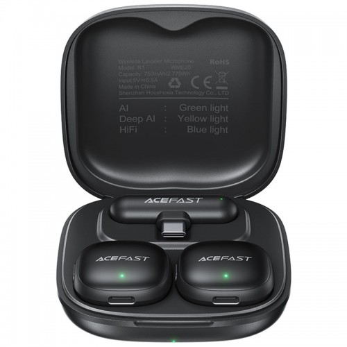 Петличный беспроводной микрофон Acefast R1 Type-C Black
