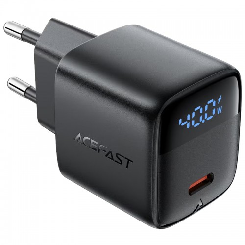 Сетевое зарядное устройство Acefast A135 PD40W GaN (1USB-C) Black