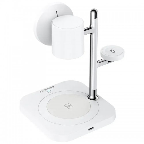 Беспроводное зарядное устройство Acefast E39 настольная станция 4 в 1 Qi2 32.5W White