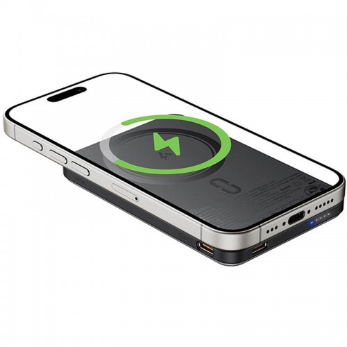 Ультратонкий павербанк MagSafe Acefast M30 PD20W 5000 mAh с кабелем Type-C Black