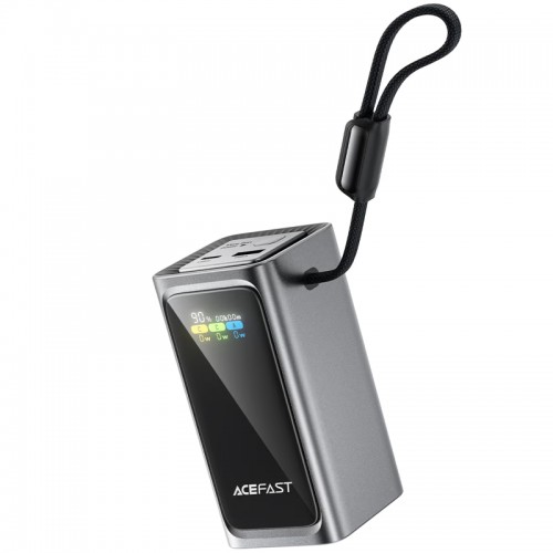 Повербанк для ноутбука 100W Acefast M33 20000mAh с кабелем Type-C Metal gray