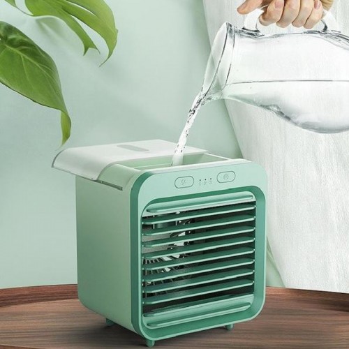 Настільний вентилятор SL08 з водяним охолодженням 2400 mAh Green