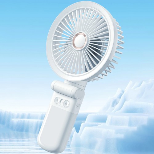 Портативний вентилятор GF12 з затискачем+LED 5400mAh White