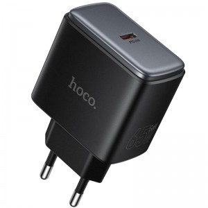 Мережевий зарядний пристрій  Hoco C159A Upgrade PD65W (1USB-C) Black