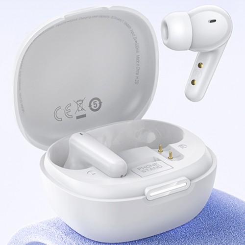 Беспроводные Bluetooth наушники TWS Hoco EQ100 Intelligent AI translation (App) White