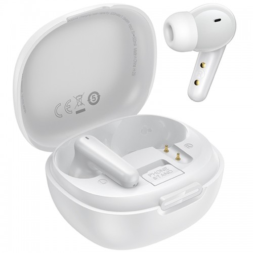 Беспроводные Bluetooth наушники TWS Hoco EQ100 Intelligent AI translation (App) White