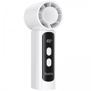 Портативный вентилятор Hoco HX601 handheld folding fan 3000 mAh White