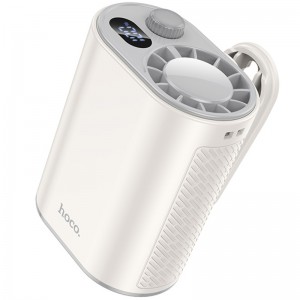 Портативный вентилятор Hoco HX609 3600 mAh с клипсой White