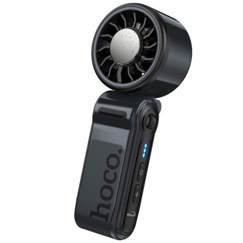 Портативный вентилятор Hoco HX604 handheld folding fan 3000 mAh Navy Blue