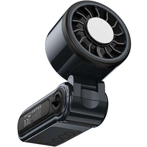 Портативный вентилятор Hoco HX604 handheld folding fan 3000 mAh Navy Blue