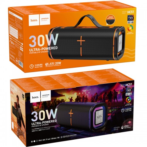 Портативна Bluetooth Колонка Hoco HC51 20W Soul Black