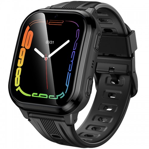 Дитячий смарт-годинник Hoco Y108 4G SIM GPS з функцією дзвінков Black
