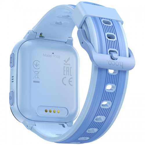Дитячий смарт-годинник Hoco Y108 4G SIM GPS з функцією дзвінков Blue