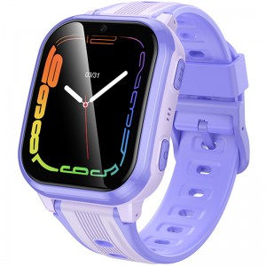 Дитячий смарт-годинник Hoco Y108 4G SIM GPS з функцією дзвінков Purple