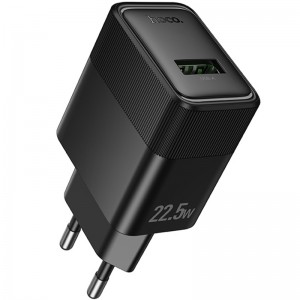 Мережевий зарядний пристрій 22.5W Hoco CS111A Lounge (1USB-C) Black