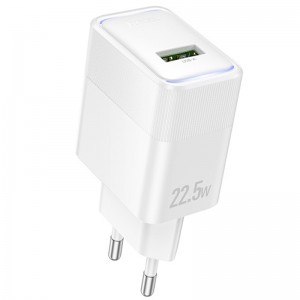 Мережевий зарядний пристрій 22.5W Hoco CS111A Lounge (1USB-C) White