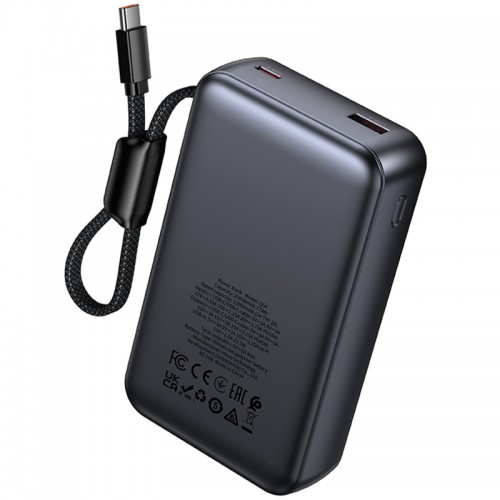 Повербанк 45W Hoco Q54 20000mAh с кабелем Type-C Metal gray