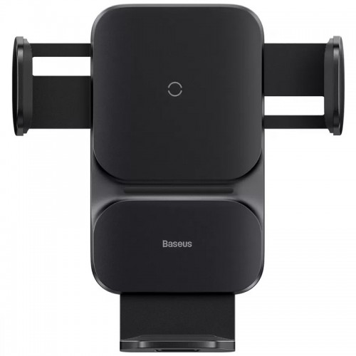 Автодержатель с автозажимом и беспроводной зарядкой Baseus Wisdom Auto Alignment (QI 15W) (Air Outlet base) (CGZX000001) Black