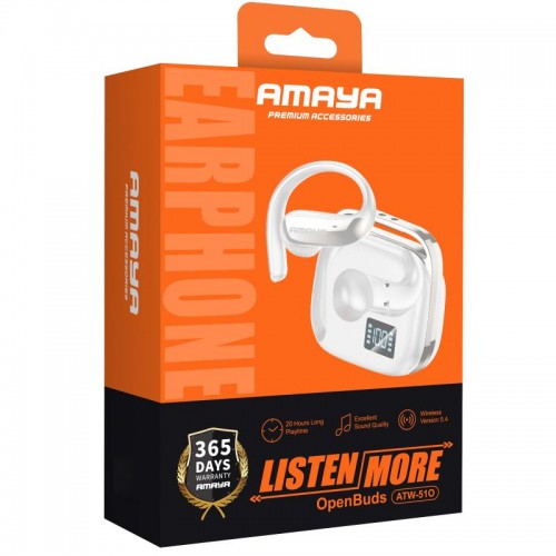 Беспроводные TWS наушники Amaya ATW-51O White