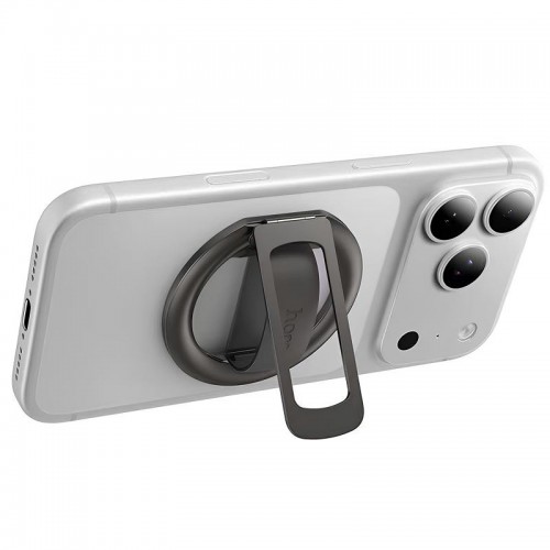 Магнітне кільце-тримач Hoco GH10 Magic Metal grey