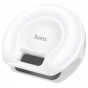 Портативна лампа для селфі, затискач на телефон Hoco K160 Olas 400 mAh White