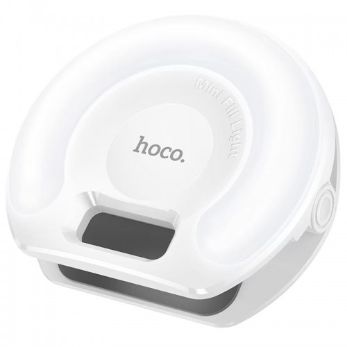Портативна лампа для селфі, затискач на телефон Hoco K160 Olas 400 mAh White