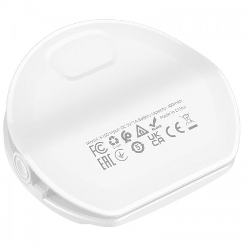 Портативна лампа для селфі, затискач на телефон Hoco K160 Olas 400 mAh White