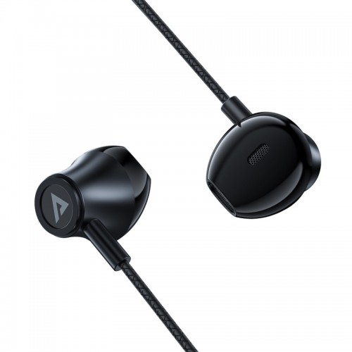 Наушники проводные вкладыши Acefast L2 (Type-C/1.2m) с микрофоном и управлением Black