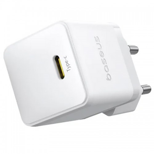 Сетевое зарядное устройство Baseus Palm Fast Charger 20W (1USB-C) + кабель Type-C to Type-C (P10111602) Moon White